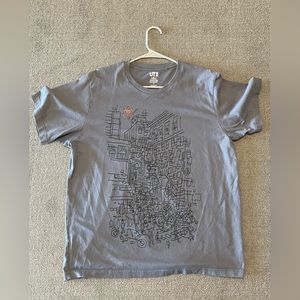 Men’s XL UNIQLO Spiderman T-Shirt MARVEL by artist Jason Polan foil